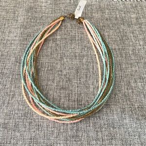 Multicolor short beaded necklace